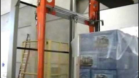 High speed Rotary arm AUTOMATIC STRAPPING MACHINE with film covoering and top pressing device