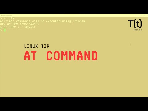 How to use the at command: 2-Minute Linux Tips hqdefault