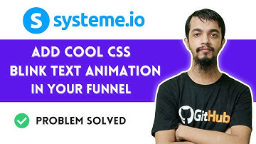 How to Add Cool CSS Blink Text Animation 👉 Systeme.io Tutorial