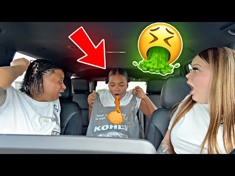 THROWING UP ALL OVER APRIL NEW CLOTHES SHE JUST BOUGHT BAD IDEA