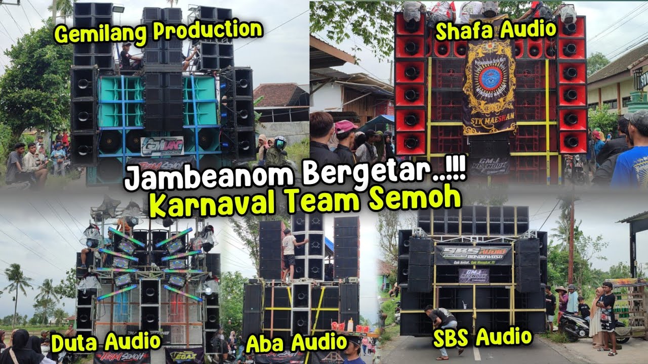 5 Sound Adu Bass ❗ Karnaval Jambeanom Hari ini Feat Pemuda Team Semoh