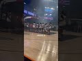 Court side at OTE watching Bronny James play