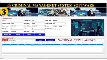 3/3 - Python Projects - Crime Management System Project | Final Year Project 2021