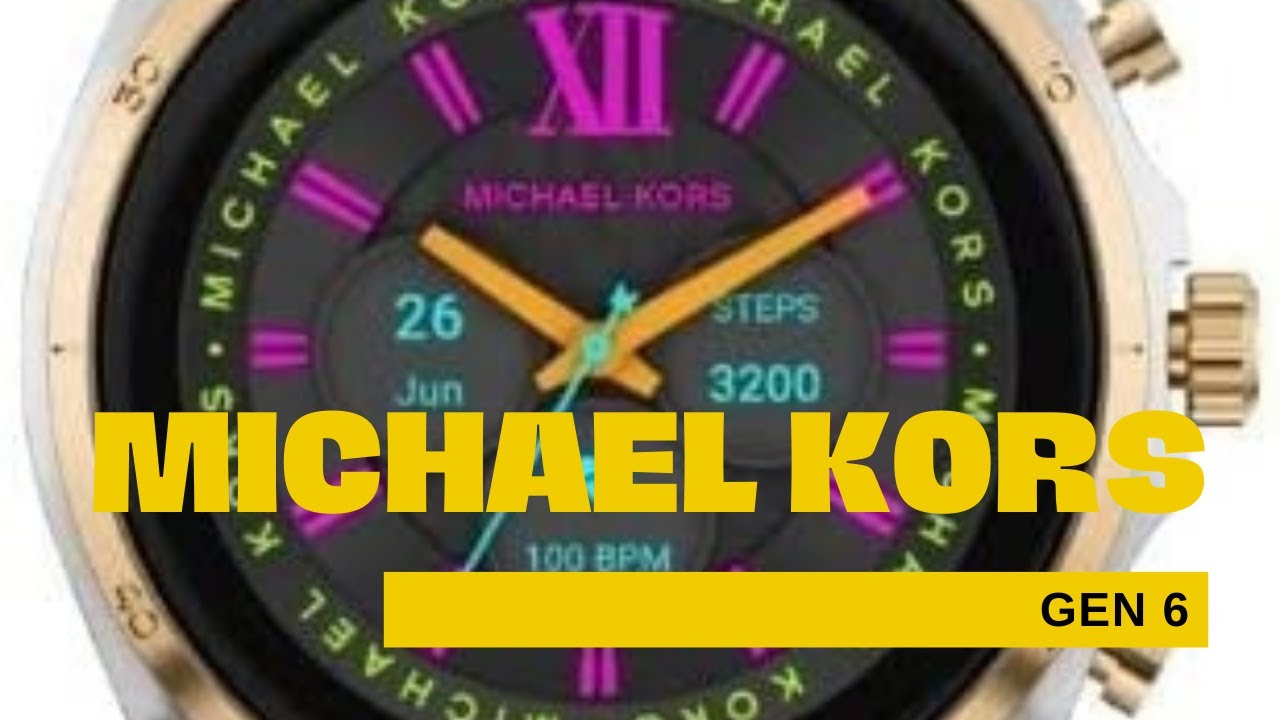 Michael Kors Montre Connectée Gen 6 femme avec Haut-Parleur