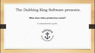 What Does Video Production Entail (Case Study)