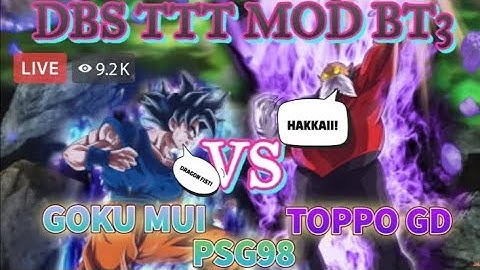 DBZ TTT MOD BT3 DBS | GOKU MASTER ULTRA INSTINCT VS TOPO GOD DESTRUCTION FULL FIGHT | #dbz #gamers