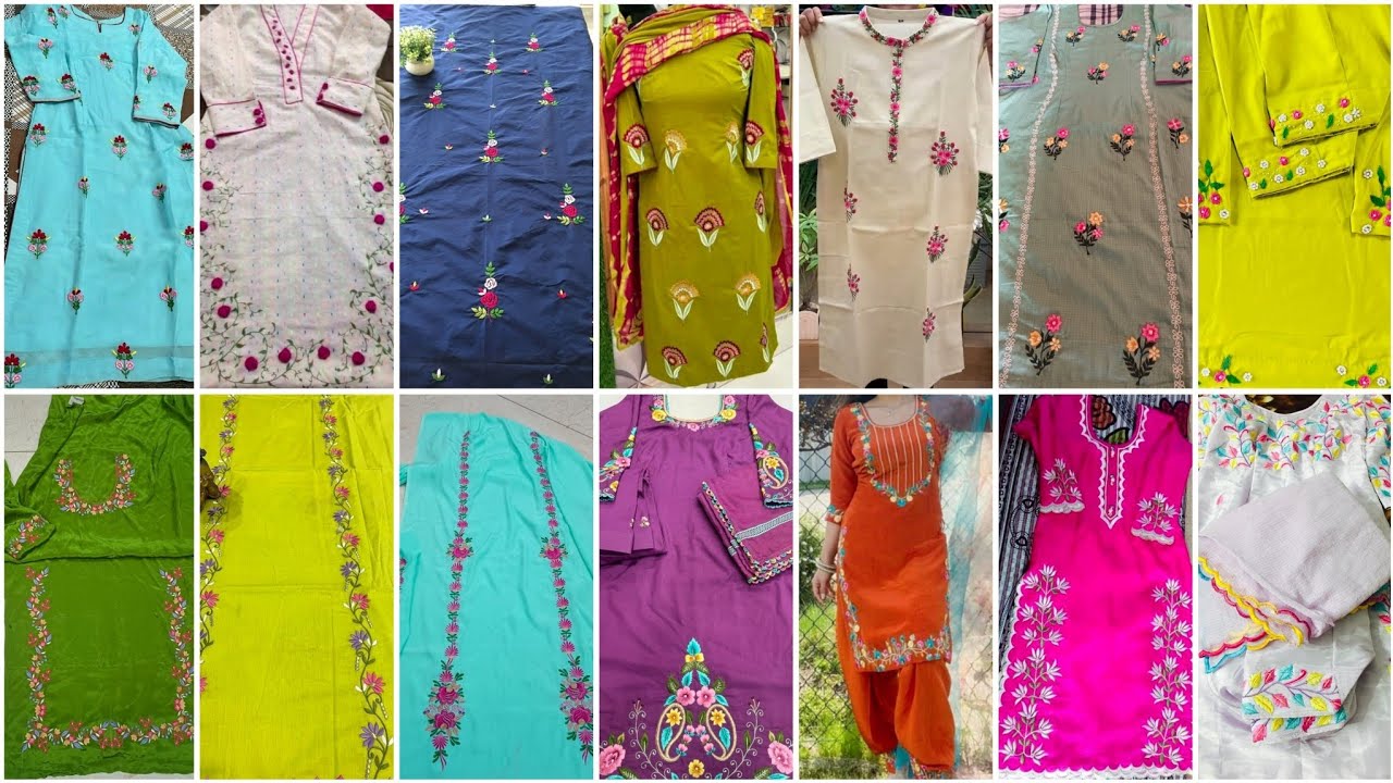 Top Embroidery Design for Kurti | Simple to Heavy Work Ideas 2026