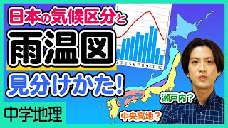 雨温図 日本の気候区分の特徴を知って雨温図を読み取れるようにしよう 中学社会 Youtube