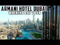 [4K] Inside Dubai BURJ KHALIFA GIORGIO ARMANI HOTEL! Walking Day Tour 2022!