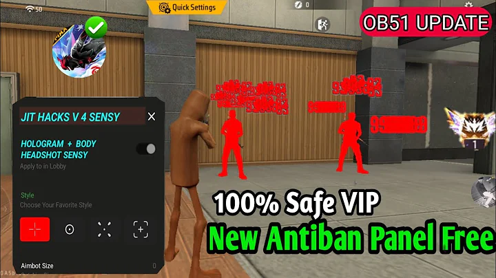 Antiban FF Panel🔥Free Fire Injector🔥Ob51 Free Fire Hack😱FF panel Hack Mobile|FF Hack|Hologram