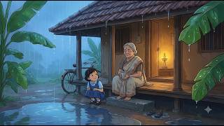 A Peaceful Monsoon Day in 1990s Kerala | Indian Village Rain ASMR screenshot 3