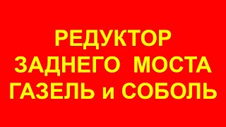 Редуктор на Газель. Редуктор заднего моста Газель.