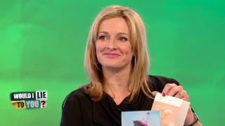 Gabby Logan's birthday cards for her pets  Would I Lie to You?