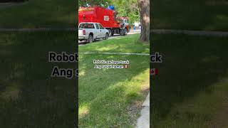 Robotic garbage truck ang galing😍 #robotics #garbagetruck  #canada