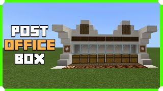 How To Build A Post Office Box [Minecraft Bedrock Edition]