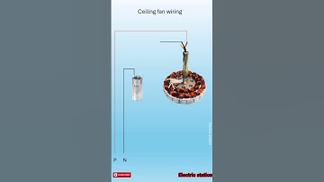 Wiring a ceiling fan with a capacitor in four seconds