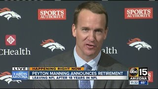 Peyton Manning announces retirement