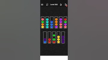 Level 262 of Ball Sort Color water Puzzle