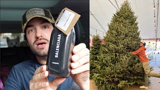 getting my christmas tree &amp; vintage shopping (vlogmas)