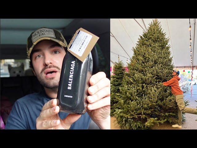 getting my christmas tree & vintage shopping (vlogmas)