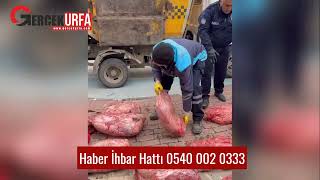 Şanlıurfa'da Denetimlerde 2 Ton Kaçak Et Yakalandı #urfa #viranşehir #urfahaber #kaçaket
