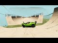 Full Throttle INSANE Long Downhill Mega Ramp | BeamNG.drive Epic Crashes &amp; Speed Test