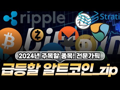 비트코인 이더리움 리플 다 필요 없고 전문 트레이더가 선정한 2024년 급등할 알트 코인 모음집 Zip 