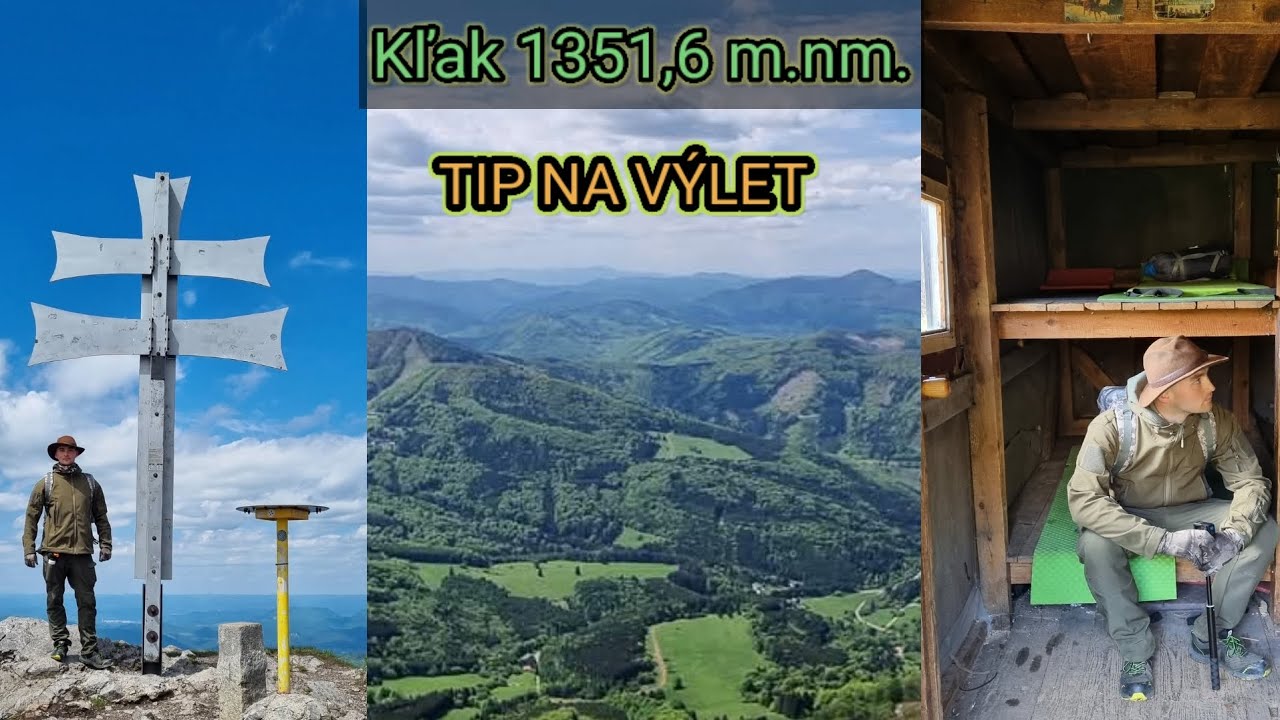 Kľak 1351,6 - Fačkovské sedlo - vrch Kľak - Útulňa -Kľacký vodopád - Prameň rieky Nitra - Salaš Kľak