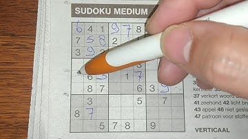 I want you to solve this Medium Sudoku puzzle (with a PDF file) 09-24-2019
