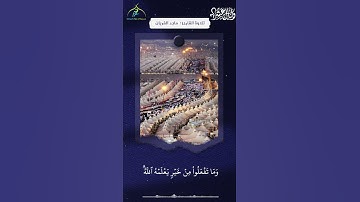 الْحَجُّ أَشْهُرٌ مَّعْلُومَاتٌ || القارئ : ماجد الفريان || وليالٍ عشر
