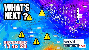 Storms over Europe | What You Should Expect Through December 28 | GFS snow, rain and cold forecast