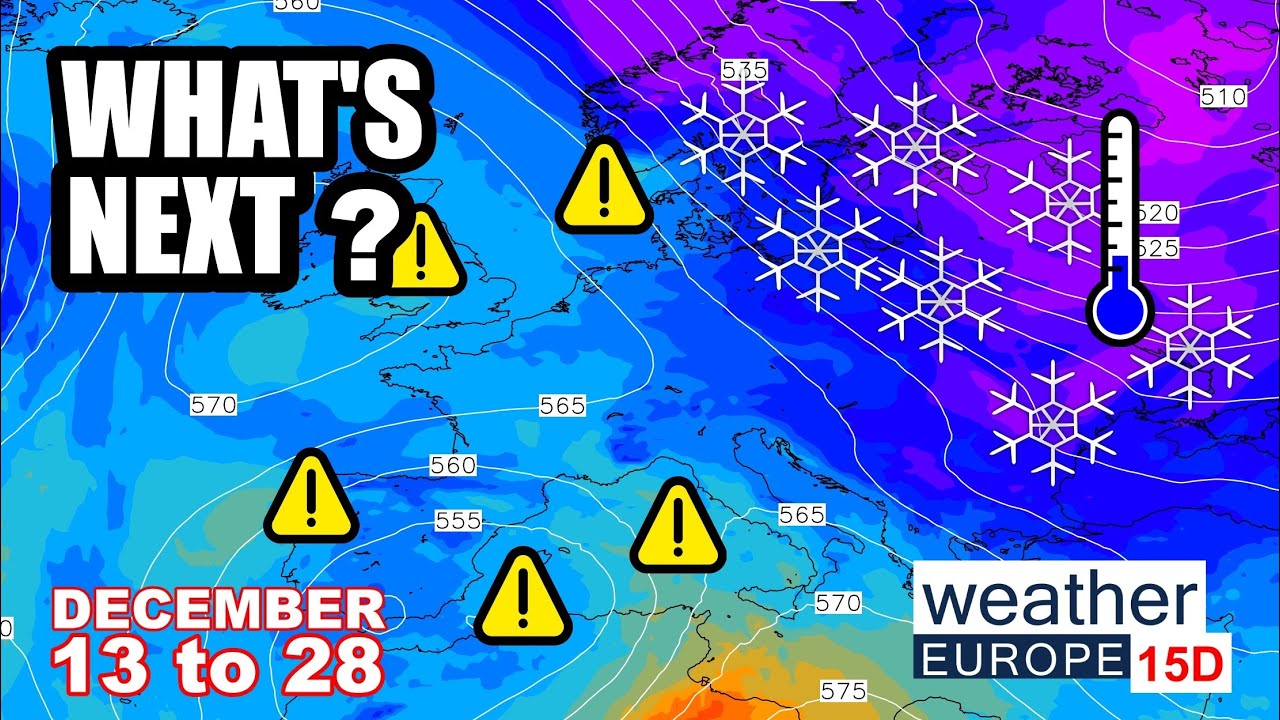 Storms over Europe | What You Should Expect Through December 28 | GFS snow, rain and cold forecast