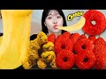 ASMR MUKBANG| 직접 만든 치토스 치즈도넛 핫도그 양념치킨 치즈퐁듀 먹방 &amp; 레시피 FRIED CHICKEN EATING