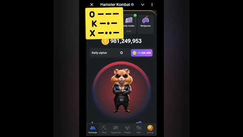 Hamster Kombat Daily Cipher Morse Code 19 September 2024 #hamsterkombat