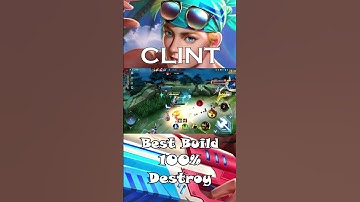 Clint Destroyer | Best build for Clint "100% Destroyed"  #clinthighlights #mobilelegends #clint