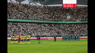 Doping kibiców Legii na meczu z Arką Gdynia