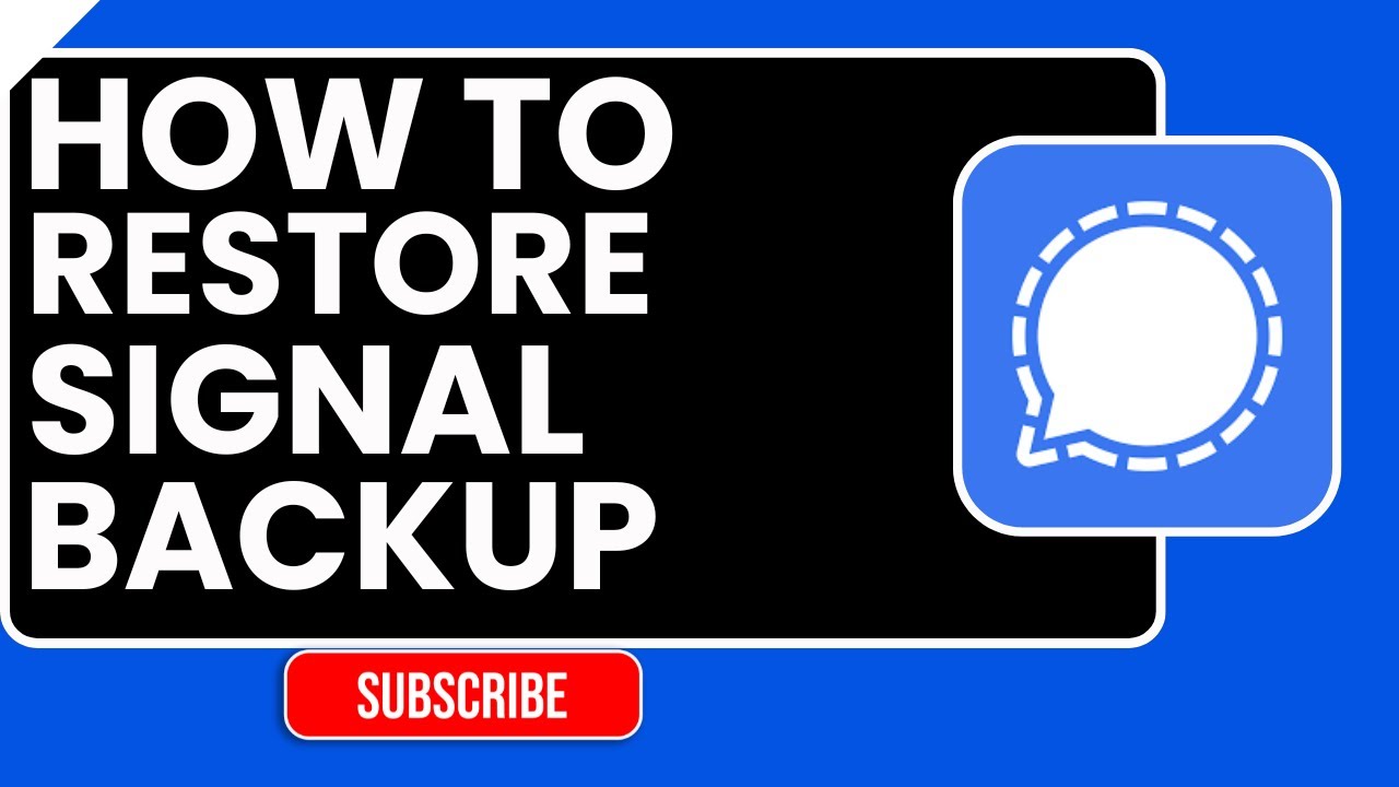 Signal Recovery Code How to Restore Signal Backup | 2026 Step-by-Step Guide - YouTube