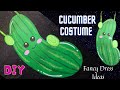DIY Cucumber Costume | Vegetable Fancy Dress| How To Make Cucumber Fancy Dress @craftthebest1