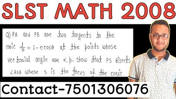 SLST Mathematics 2008 Solution/WBSSC Math 2008 Solution/SLST Math PYQ Solution/Math Series/Geometry