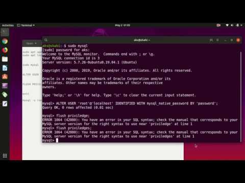 Ubuntu 18 04 install mysql root password