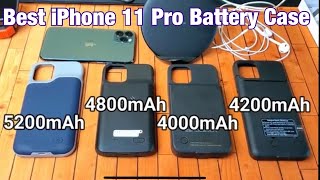 iPhone 11 Pro: Best Battery Case & Why w/ Pro & Cons (4000mAh-5200mAh)