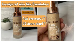 Best foundation for oily skin especially for summers | emelie cosmetics foundation review