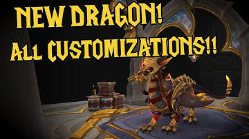 ALL Winding Slitherdrake Customizations REVEALED!! + Elementium Drake WoW Dragonflight