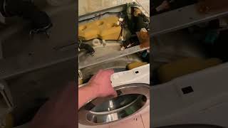 Замена манжеты на стиральной машине Самсунг за 1 минуту. Ремонт дома.