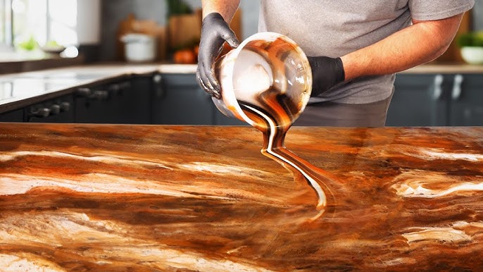 How to Make Beautiful Kitchen Countertops with Epoxy Step by Step