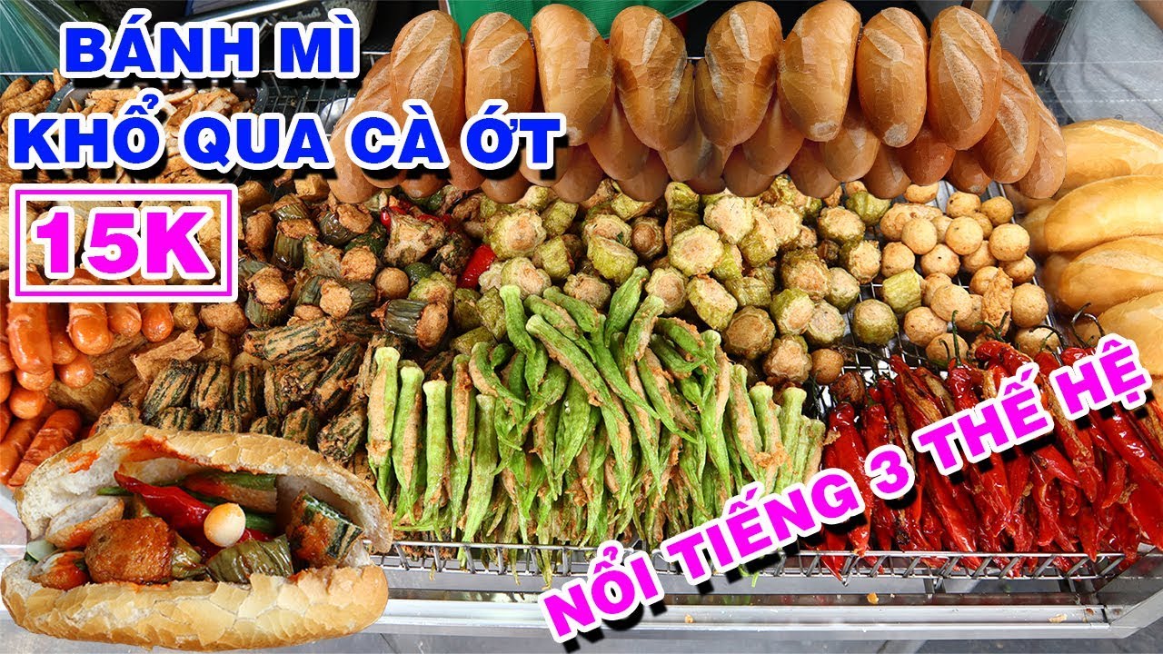 Ăn Thử BÁNH MÌ KHỔ QUA CÀ ỚT 15K Nhân Dịp BÁNH MÌ VIỆT... - youtube
