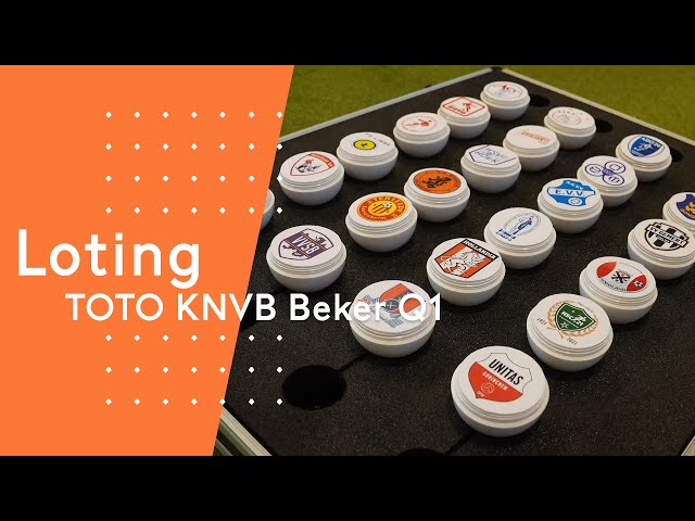 Loting eerste kwalificatieronde TOTO KNVB Beker 2023/'24