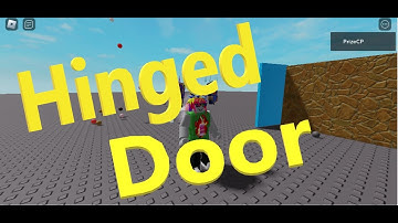 Roblox Hinged Door with Vertical Hinge (HingeConstraint)
