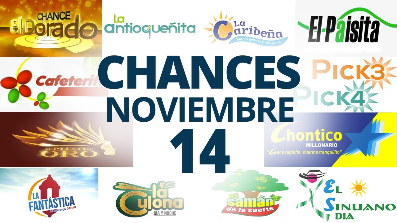 Resultados del Chance del Lunes 14 de Noviembre de 2022 | Loterias 😱🤑💰💵