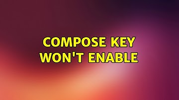 Ubuntu: Compose key won